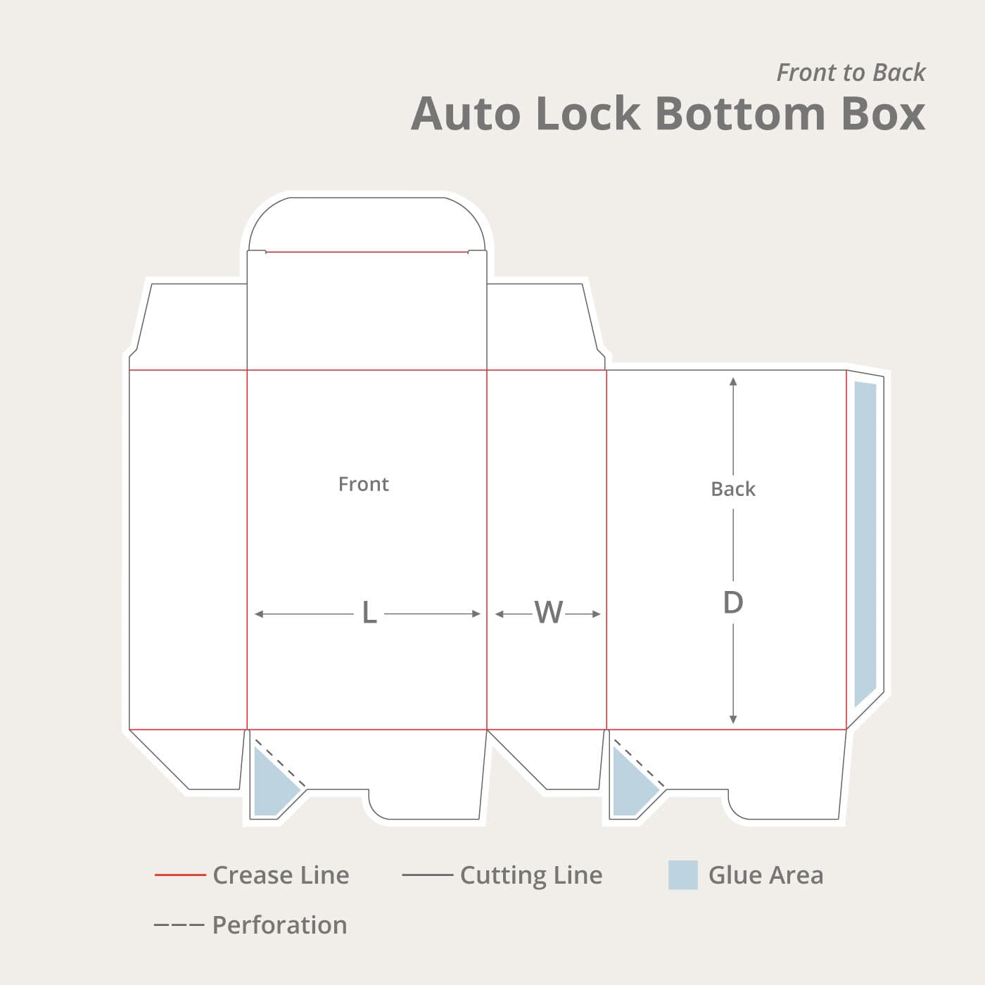 Kraft Auto Lock Bottom Box — view 1