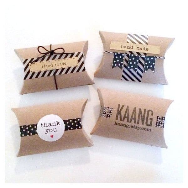 Kraft Pillow Box — view 1