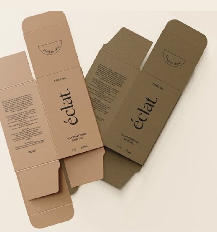 Kraft Reverse Tuck End Box — view 1